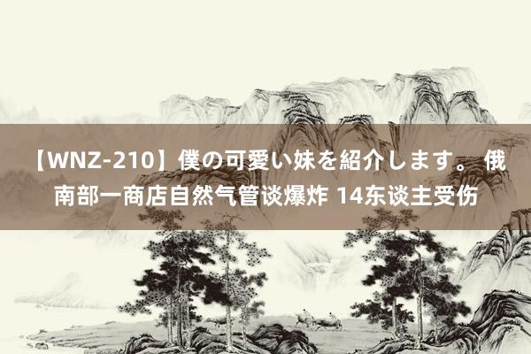 【WNZ-210】僕の可愛い妹を紹介します。 俄南部一商店自然气管谈爆炸 14东谈主受伤