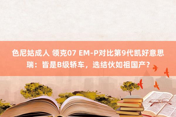 色尼姑成人 领克07 EM-P对比第9代凯好意思瑞：皆是B级轿车，选结伙如祖国产？