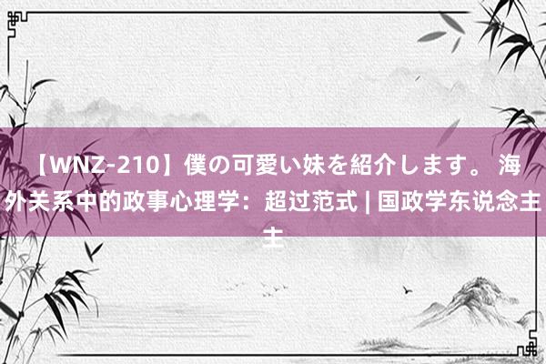 【WNZ-210】僕の可愛い妹を紹介します。 海外关系中的政事心理学：超过范式 | 国政学东说念主