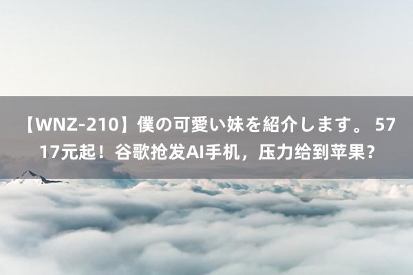 【WNZ-210】僕の可愛い妹を紹介します。 5717元起！谷歌抢发AI手机，压力给到苹果？