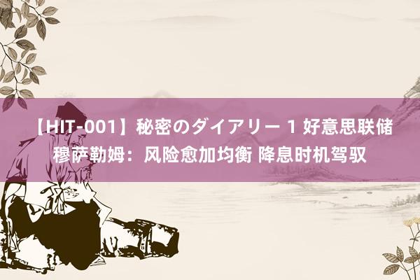 【HIT-001】秘密のダイアリー 1 好意思联储穆萨勒姆：风险愈加均衡 降息时机驾驭