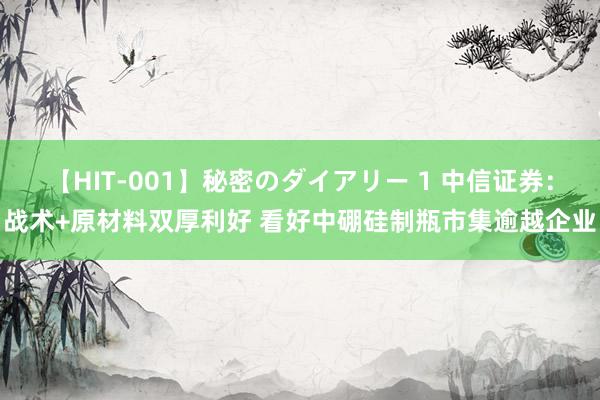 【HIT-001】秘密のダイアリー 1 中信证券：战术+原材料双厚利好 看好中硼硅制瓶市集逾越企业