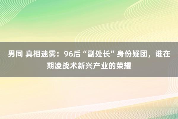 男同 真相迷雾：96后“副处长”身份疑团，谁在期凌战术新兴产业的荣耀