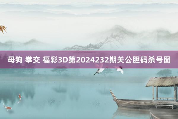 母狗 拳交 福彩3D第2024232期关公胆码杀号图